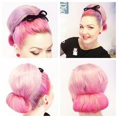 Diablo Rose Big Updo, Pin Up Tattoo, Hair Doo, 1950s Hairstyles, Cats Eyes, Fancy Hair, Hair Color Options, Up Tattoo