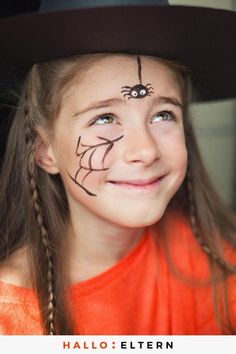 Halloween Spider Makeup, Halloween Makeup For Kids, Zombie Halloween Makeup, Halloween Costumes Scarecrow, Halloween Makeup Diy, Halloween Makeup Inspiration, Halloween Tattoo, Cheap Halloween, Halloween Makeup Tutorial