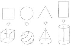 various shapes are shown in this drawing