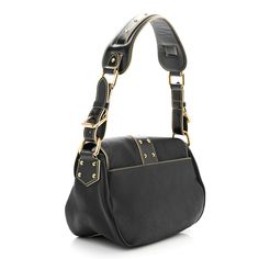 This is an authentic LOUIS VUITTON Suhali Le Confident in Black. This hobo style shoulder bag is a crafted of richly textured goatskin leather in black. It features a looping leather shoulder strap with a polished brass buckle, a facing zipper pocket with studs, and a cross over strap with a brass press lock. This opens to a black jacquard Louis Vuitton fabric interior. Louis Vuitton Fabric, Hobo Style, Brass Buckle, Polished Brass, Authentic Louis Vuitton, Zipper Pocket, Shoulder Strap, Louis Vuitton, Buckle