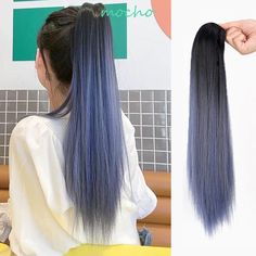 Welcome to Mocho, our store. We offer high-quality products at the lowest price. Welcome to choose and purchase.Item Type: Blue Highlighting Pony Tail  Material: Heat Resistant Fiber  Color: As is shown in the picture  Size: About 50cm  Package inclulde: 1 pcs Blue Highlighting Pony Tail Note:  1.There may be some error in measuring the size manually. The actual size is subject to the actual product.  2.Due to different lighting and shooting conditions, the color of the picture maybe different from the actual product. Please refer to the actual product. Blue Highlighting Pony Tail Long Straight Wig Claw Clip Ponytail Pony Tail Hairpiece Hair Extension Hair Accessories Heat Resistant Fiber Women Girls Synthetic False Natural Fake Pink Gray Invisible Fluffy Smooth High quality Fasion Party D Wig Claw Clip, Claw Clip Ponytail, Long Straight Wig, Clip Ponytail, Extension Hair, Synthetic Hair Extensions, Straight Wig, Nature Girl, Hair Extension