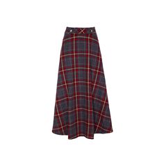 The Scotland Check Midi Skirt is a perfect blend of classic charm and modern sophistication. Crafted from premium fabric, this skirt is designed for the cooler seasons, offering both style and comfort. Its rich check pattern, featuring deep reds and soft grays, evokes timeless elegance.  With a high-waisted fit and a flowing A-line silhouette, this skirt flatters the figure while ensuring ease of movement. Functional side pockets bring a touch of practicality, and the subtle front closure enhances its polished appearance.  Whether styled with a crisp blouse for a formal occasion or paired with a cozy sweater for a more laid-back look, the Scotland Check Midi Skirt is a versatile staple for a refined wardrobe. 48% WOOL 22& ACRYLIC 14% POLYAMIDE 11% POLYESTER 5% OTHER FIBRES  We highly recom Plaid Wool Skirt, Spanish Fashion, Stocking Fillers For Her, Wool Skirt, Wool Skirts, Cozy Sweater, Wool Plaid, Checkered Pattern, Classy Women