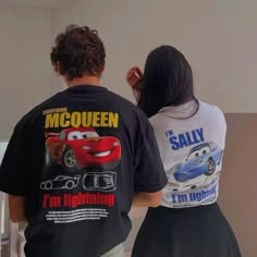 Special Offer on Etsy!Attention Cars fans! 🎉 I offer two amazing oversized t-shirts featuring Lightning McQueen and Sally for just $40. These shirts are not only of excellent quality but also 100% cotton, ensuring comfort and durability.Features:Material: 100% soft and comfortable cotton.Print: High-quality DTF with a large design on the back.Front: Plain or solid color , perfect for any occasion.These shirts are original designs, ensuring you won't find copies anywhere else. Perfect for any Cars lover who wants to stand out in style!Visit our Etsy store and get yours before they sell out. The quality and style you deserve are here! 🚗✨ Lightning Mcqueen And Sally, Mcqueen And Sally, Starboy Aesthetic, Matching Disney Shirts, Matching Clothes, Matching Couple Shirts, Oversized T Shirts, Couple Tshirts