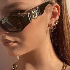 Indie Sunglasses, Amsterdam Winter, Versace Eyewear, Trendy Glasses, Cute Sunglasses, Versace Glasses, Sunglasses Women Designer, Fashion Eye Glasses, Stylish Glasses