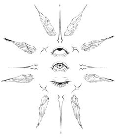 eye tattoo. eye tattoo sketch, many wings / татуировка глаз. Эскиз татуировки глаз, много крыльев Eye Spine Tattoo, Eye Wings Tattoo, Eye Back Tattoo, Many Tattoos, Eye Wings, Eye With Wings Tattoo, Tattoos Eyes, Eye With Wings, Angel Eyes Tattoo