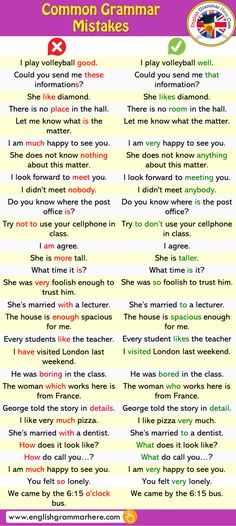 a poster with some words in it that say common grammars and what they mean them