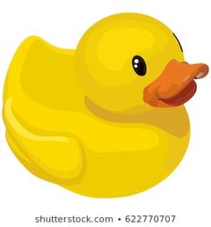 a yellow rubber ducky floating on water