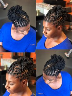 Loc Updo Medium Length, Dread Updos For Black Women, Updo Locs Hairstyles For Women, Loc Styles Medium Updo Women, Dreadlocks Updo, Dreads Locks, Sisterlocks Styles Updo, Empress Clothing, Locks Hairstyles