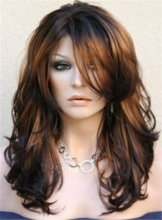 Haircut Layered, Natural Wigs, Side Swept, Fringe Hairstyles, Haircut Styles, Sleek Hairstyles