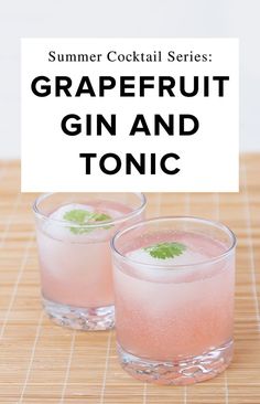 grapefruit gin and tonic cocktail recipe