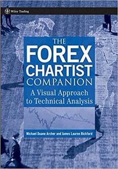 the forex chartist companion book cover with people walking in front of an upside down world map