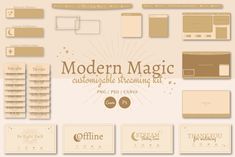 modern magic customizable branding kit