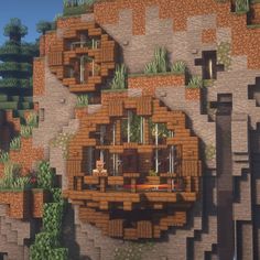 Goldrobin Minecraft, Chalet Minecraft, Minecraft Mountain