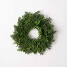 Lush Cypress & Berry Wreath Cypress Wreath, Winter Wreaths For Front Door, Artificial Christmas Wreaths, Mini Wreaths, Berry Wreath, Christmas Store, Christmas Charms, Pine Needles, Winter Wreath