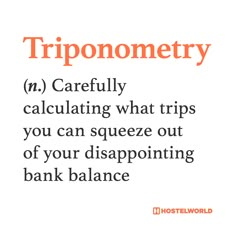 an orange and white poster with the words triponometricry