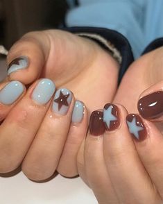 Nail Art On One Nail, Simple Nail Gel Designs, Soul Eater Nails, Nails Autumn, Hippie Nails, Punk Nails, Really Cute Nails, Short Nail