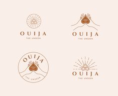 four logos for the queen, ouja and the unseen