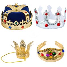 PRICES MAY VARY. Title: Tigerdoe Kings Crown - Royal King Crowns and Princess Crown - Queen Costume Accessories. Product Type: Departments > Costumes & Accessories > Women > Accessories > Headwear King And Queen Pictures, Gold King Crown, King Crowns, Royal King, Queen Costume, Queen Pictures, Princess Tiara, Kings Crown, Silver Crown