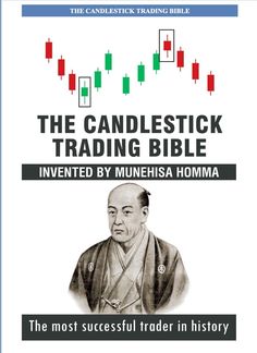 the candlestick trading bible, with an image of a man in a kimono