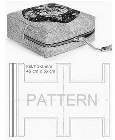 an image of a sewing pattern for a cushion