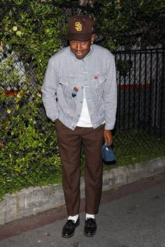 Tyler The Creator Fashion, Tyler The Creator Outfits, Loafers Men Outfit, Streetwear For Men, Classy Outfits Men, Street Style Outfits Men, Street Fashion Men Streetwear, Mens Fashion Inspiration