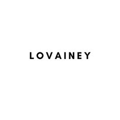 the word lovaney written in black on a white background