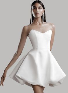 Romantic White Dress, Beth Harmon, Summer Cocktail Dress, Mini Wedding Dresses, Mini Robes, Minimalist Dresses, Prabal Gurung, Grad Dresses