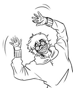 the joker from batman coloring pages, with his hands in the air and one hand out