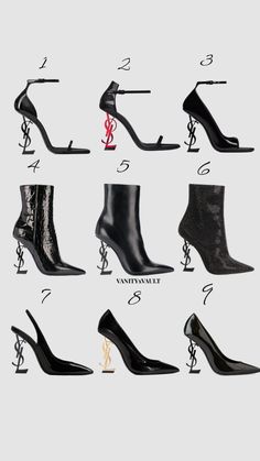 Ysl Opyum Heel, Ysl Boots, High Heels Outfit, Heels Aesthetic, Platform Shoes Heels, Ysl Heels, Heels Outfits, Ysl Shoes, High Heel Sneakers