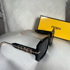 Brand New Never Worn. Comes In Original Packaging Which Includes; Designer Box, Sunglass Case, Sunglasses, Wipe Cloth, And Paperwork. Fendi Square Sunglasses, Fendi Feel Sunglasses, Fendi Monogram Sunglasses, Fendi Sunglasses Women 2022, Sunglasses Fendi, Fendi Glasses, Glasses Logo, Designer Shades, Fendi Sunglasses