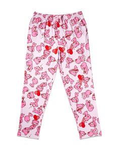 Rest and relax in comfort and style all day long with these Gloomy Bear Heart Print Lounge Pants. These stylish pants will have any Gloomy Bears fan feeling comfortable and showing their love anywhere they go. Officially licensed Exclusively at Spencer's Elastic waistband Front pockets Drawstring closure Material: Polyester Care: Machine wash Imported Casual Bottoms With Elastic Waistband For Sleepover, Cute Cotton Lounging Pants, Playful Cotton Lounging Bottoms, Playful Cotton Lounging Pants, Cute Loungewear Pants With Elastic Waistband, Cute Bottoms With Elastic Waistband For Loungewear, Playful Lounging Bottoms Long Pants, Playful Relaxed Fit Bottoms For Pajama Party, Gloomy Bear