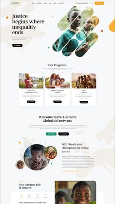 the landing page for this website is designed to look like it has many different colors and shapes