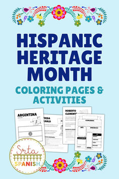 If you want to celebrate National Hispanic Heritage Month in the United States, you have so many different options you can do! Let's look at this fun educational coloring page and comprehensible reading workbook you could use throughout Hispanic Heritage Month! Perfect for homeschool Spanish students! #affiliate #amazon