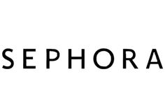 the word sephora written in black on a white background