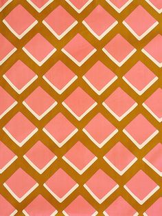 an orange and pink background with white squares