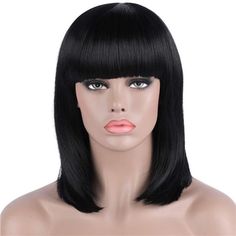 New Product Premium Quality Wig Made From 100% Heat-Friendly Synthetic Fiber Comfortable Adjustable Mesh Cap That Is Size Adjustable. Fits Securely For All Day Wear. Length: About 14”; Weight: About 6.9 Oz; Multiple Colors Available As Shown In Images (May Vary By Monitor) Transforming Your Look In Seconds, Can Be Worn For Weddings, Parties, Cosplay, Raves, Clubs Or Evening Out. Easy Care & Washable With Cold Water And Regular Shampoo. Hang Dry In Room Temperature. Short Black Hair Wig, Short Black Bob, Wig Black Women, Burgundy Bob, Black Bob Wig, Black Bob Hairstyles, Bangs Wig, Black Bob, Long Curly Wig