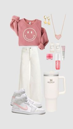 Cute Middle School Outfits, Preppy Outfits For School, Simple Outfits For School, Preppy Inspiration, Preppy Summer Outfits, Casual Preppy Outfits, Trendy Outfits For Teens, Cute Lazy Day Outfits, Estilo Preppy