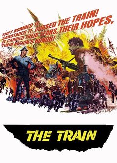 an old movie poster for the train