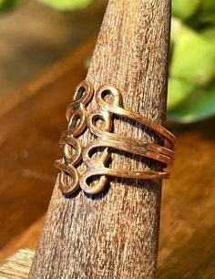 Handmade Copper Ring Vintage Retro Jewelry Unisex Gender Neutral Accessories  | eBay Neutral Accessories, Diy Wire Jewelry, Copper Ring, Wrap Ring, Retro Jewelry, Copper Rings, Handmade Copper, Unisex Jewelry, Wrap Rings