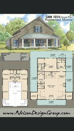 the floor plan for a house with two levels and three rooms, including an open living area