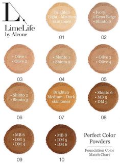 Limelife Foundation, Limelife Makeup, Foundation Color Match, Beige Skin Tone, Ogx Hair Products, Alcone Makeup, Limelife By Alcone, Concealer Colors, Medium Skin Tone