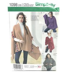 the sewing pattern for this ponchy cape is very easy to sew