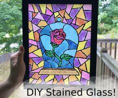 DIY Stained Glass!: Today I'll be telling you how to make your own DIY stained glass for cheap! The total cost for me was under $20, but if you already have glue at home, it'll probably cost you less than $15. This is such a fun and easy project, you could do it by you…