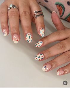 Teen Nails, Retro Nails, Cute Simple Nails, Work Nails, Cute Gel Nails, Nails Only, Short Acrylic Nails Designs, Get Nails, Fire Nails