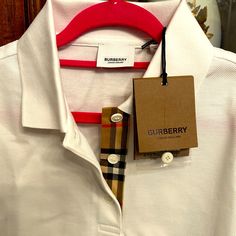 Women’s Polo Shirt Authentic Burberry With Tags Size Medium See Pics Burberry Polo Shirt, Burberry Tops, Burberry Brit, Soft Cooler, Burberry London, Henley Shirts, Logo Tees, Shop Wallpaper, Crate And Barrel