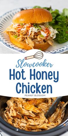 slow cooker hot honey chicken is an easy and delicious meal that's ready in under 30 minutes