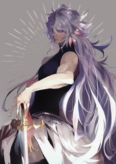 Caster - Merlin Male Character, Fate Anime Series, Fate Stay Night, Boy Art, Cute Anime Guys, An Anime, White Hair, 그림 그리기, Character Concept