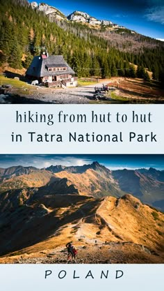 the cover of hiking from hut to hut in tatra national park by roland poland