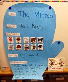 a bulletin board with pictures of different animals and their names in the shape of a whale