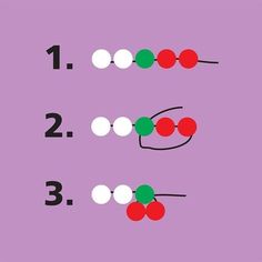 the numbers 1, 2, 3 and 5 are arranged in different colors on a purple background